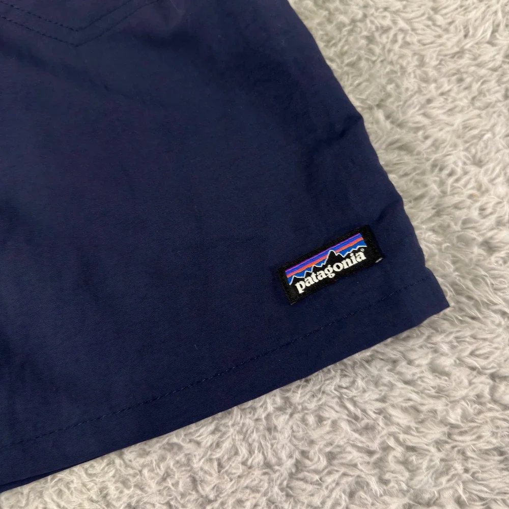 New Patagonia Boys Baggies Shorts Navy Blue Recycled Nylon Swim Trunks XL‎ 14